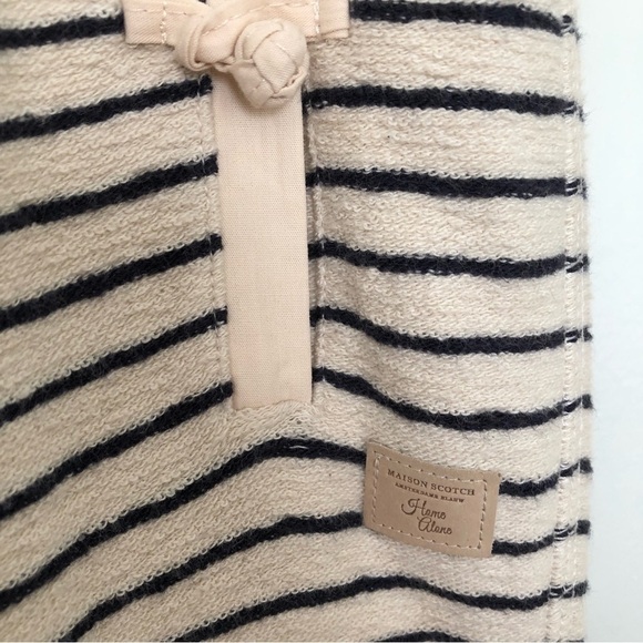 Maison Scotch Home Alone Terry Sweatpants Thin Stripes 2 Medium - Picture 3 of 7